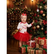 Костюм з юбочкой "Моє перше Різдво" 7-150